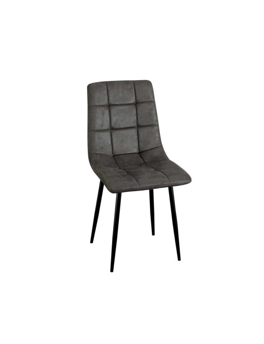 Balise titre : Lot de 4 chaises S140 gris – tissu & métal, design élégant