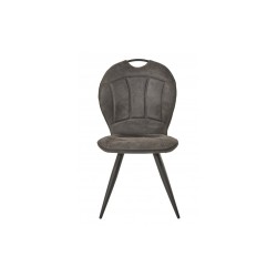 Chaise 1911 tissu anthracite – lot de 4 – design élégant & confortable