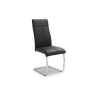 Chaise Elio 9615 noir – lot de 4 – simili cuir & métal swing
