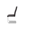 Chaise Elio 9615 noir – lot de 4 – simili cuir & métal swing