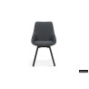 Chaise pivotante Mathias 90040 – tissu gris foncé & métal noir