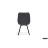 Chaise pivotante Mathias 90040 – tissu gris foncé & métal noir