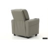 fauteuil enfant, Renée, relax enfant, simili-cuir PU, métal, noir, gris, rose, fauteuil ludique