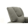 fauteuil enfant, Renée, relax enfant, simili-cuir PU, métal, noir, gris, rose, fauteuil ludique