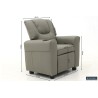 fauteuil enfant, Renée, relax enfant, simili-cuir PU, métal, noir, gris, rose, fauteuil ludique