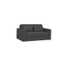 canapé-lit, Siena, tissu gris, anthracite, coffre de rangement, convertible, canapé gain de place, couchage 145×195, canapé mode