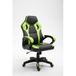 Chaise de bureau Spike 9810 (Vert/Noir) – Confort gaming