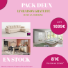 Pack Deux – Ensemble salon, salle à manger et chambre complète – Livraison gratuite