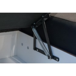 Salon Petit Latte réversible convertible avec coffre – Gris & blanc