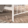 Lit Sacha métal 90-200 / 140-200 / 160-200 avec sommier – blanc ou noir