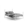 Lit Sacha métal 90-200 / 140-200 / 160-200 avec sommier – blanc ou noir