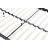 Lit "Davy" métal gris foncé avec sommier – 90, 140 ou 160 × 200 cm