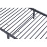Lit "Sammy" métal gris foncé 90×200 cm avec sommier