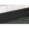 Lit "Roma" 160×200 cm avec sommier – PU Noir ou Tissu Gris