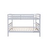 Lit superposé "Roy" divisible 90×200 cm en pin massif blanc