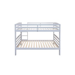 Lit superposé "Roy" divisible 90×200 cm en pin massif blanc