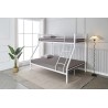 Lit superposé Trio OA-121 W 140×200 cm métal blanc