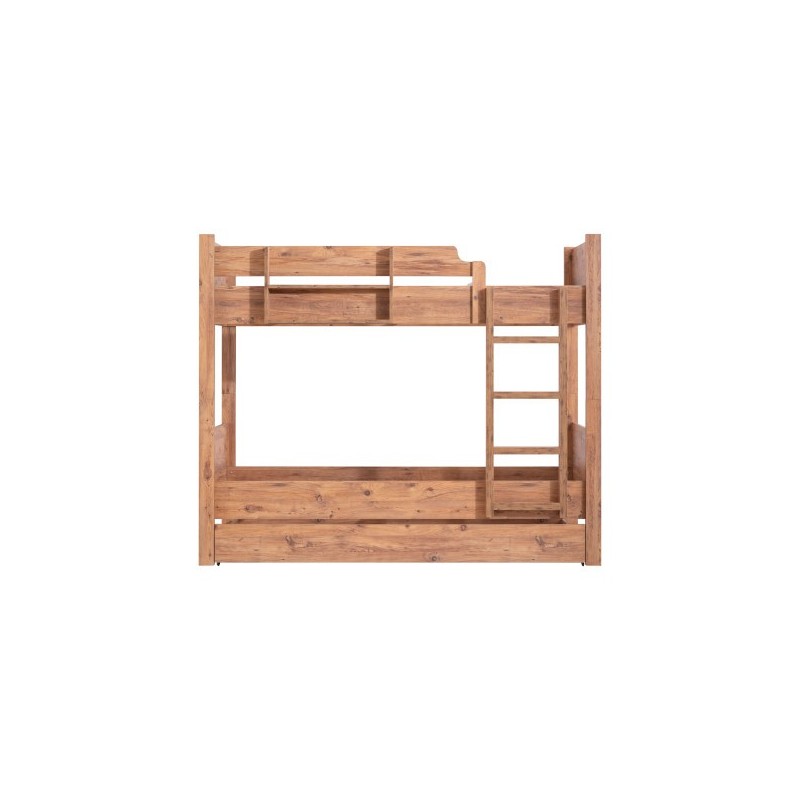 Lit "Tripo" bois noyer – 3 tailles disponibles + armoires assorties