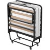 Lit pliant KJB-3801 avec matelas et roulettes – 190×78 cm