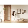 Porte-manteaux Kassie Blanc – métal Ø 48 cm H 174 cm, design minimal