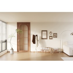 Porte-manteaux Kassie Blanc – métal Ø 48 cm H 174 cm, design minimal