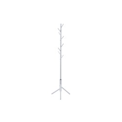 Porte-manteaux Kassie Blanc – métal Ø 48 cm H 174 cm, design minimal