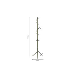 Porte-manteaux Kassie Vert – Métal Ø 48 cm H 174 cm, design moderne
