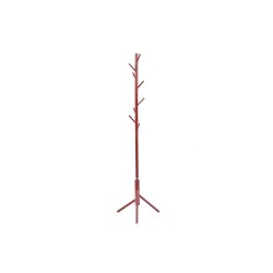 Porte-manteaux Kassie Rouge – Métal Ø 48 cm H 174 cm, design moderne