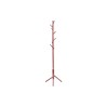 Porte-manteaux Kassie Rouge – Métal Ø 48 cm H 174 cm, design moderne