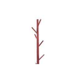 Porte-manteaux Kassie Rouge – Métal Ø 48 cm H 174 cm, design moderne