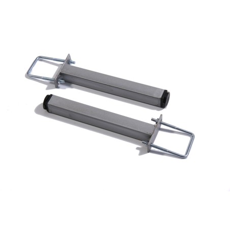 Pieds milieu réglables 21–25 cm pour sommier – réf. 12000, métal robuste
