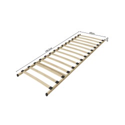 Sommier à lattes Alpha 70×200 KIT – Ultra-bas 6 cm, léger & pratique