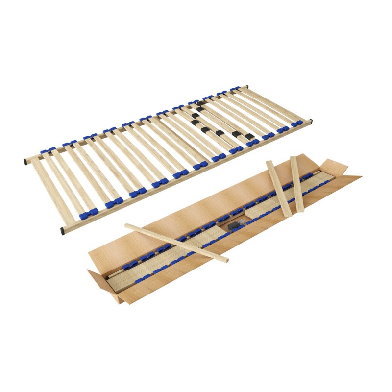 Sommier à lattes Ruby 90 × 200 KIT – Ultra-plat 6,5 cm, 24 lattes, léger & pratique