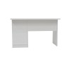 Bureau "Milou" 1 tiroir 1 porte blanc – MDF 121 × 60 cm, fonctionnel & élégant