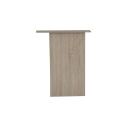 Bureau "Milou" 1 tiroir 1 porte décor Sonoma – MDF 121 × 60 cm, chaleureux & fonctionnel