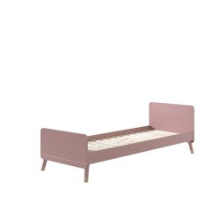 Lit Billy Rose 90×200 cm – Lit 1 personne avec sommier | Style scandinave