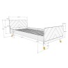 Lit Billy Rose 90×200 cm – Lit 1 personne avec sommier | Style scandinave