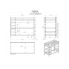 Lit superposé Pino blanc 90×200 cm – Sommier inclus, matelas & tiroirs en option