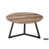 Table basse Paso 1 Chêne Vieilli 80×80 cm – MDF décor rustique, solide & stylée