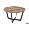 Table basse Paso 3 Chêne Vieilli 80 × 80 × 45 cm – MDF décor effet sable