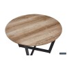 Table basse Paso 3 Chêne Vieilli 80 × 80 × 45 cm – MDF décor effet sable