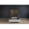 Lit 90×200 cm – Blanc ou Noir – Sommier inclus, matelas en option | Lit design contemporain