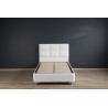 Lit 90×200 cm – Blanc ou Noir – Sommier inclus, matelas en option | Lit design contemporain