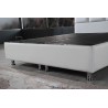 Lit 140×200 cm – Blanc ou Noir – Sommier inclus, matelas en option | Lit design contemporain