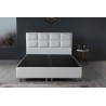 Lit 140×200 cm – Blanc ou Noir – Sommier inclus, matelas en option | Lit design contemporain