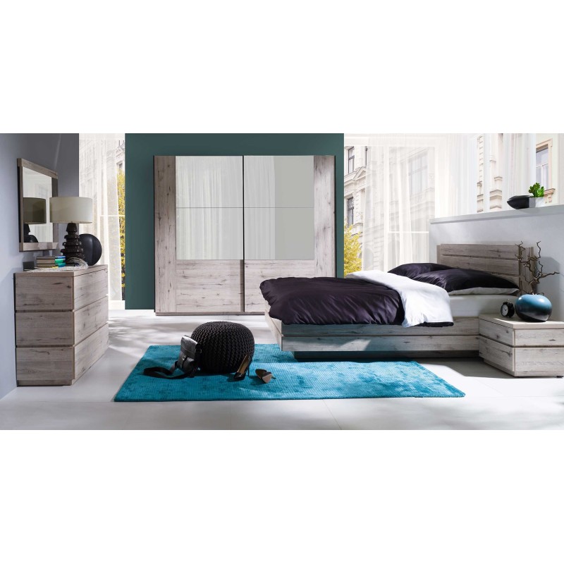 Lit 160×200 cm – Sommier inclus, sans matelas | Couchage spacieux