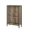 Bibliothèque MTL-32 imitation chêne 80 cm – 4 étagères ouvertes | Meuble design