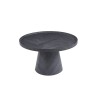 Table basse "Manus" 80 cm Gris Foncé – Plateau MDF avec rebord, H 47 cm