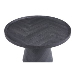 Table basse "Manus" 80 cm Gris Foncé – Plateau MDF avec rebord, H 47 cm