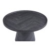 Table basse "Manus" 80 cm Gris Foncé – Plateau MDF avec rebord, H 47 cm